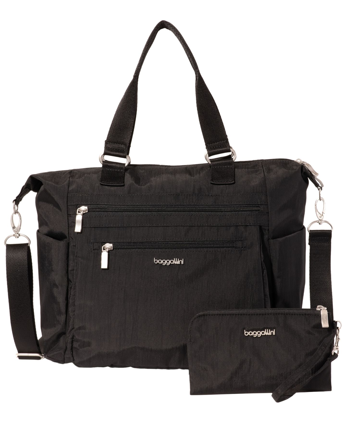 Женская сумка Baggallini Small Size Trifecta Convertible, цвет: Чёрный — фото 1