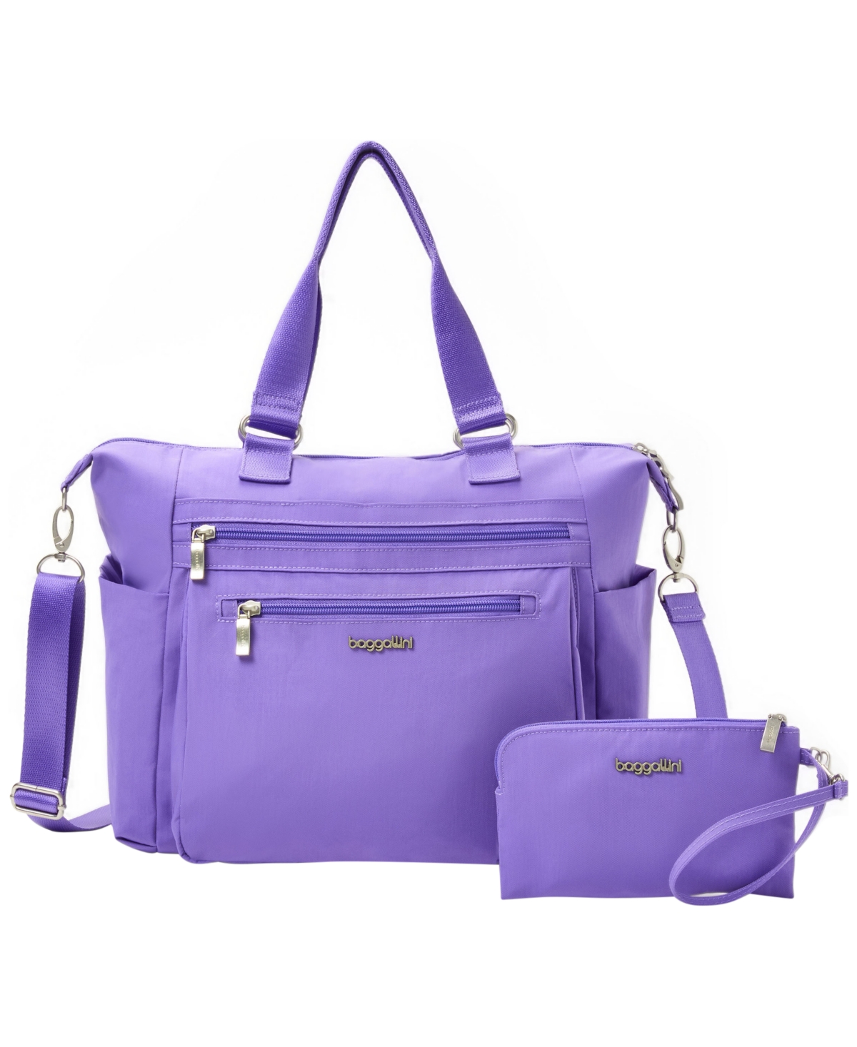 Baggallini Small Size Trifecta Convertible Backpack In Purple