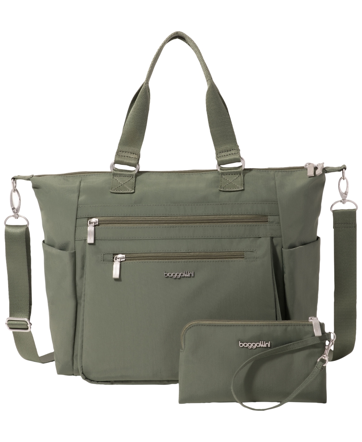 Baggallini Small Size Trifecta Convertible Backpack In Green