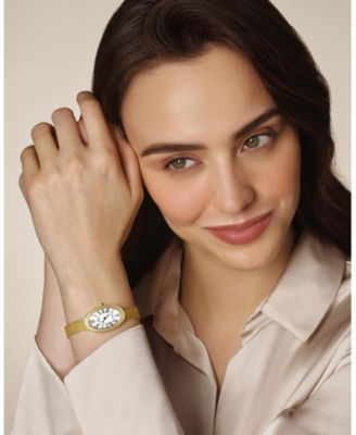 Women's Eloise Watch with Topaz Gemstone and Mesh Stainless Steel Bracelet 1352BELS