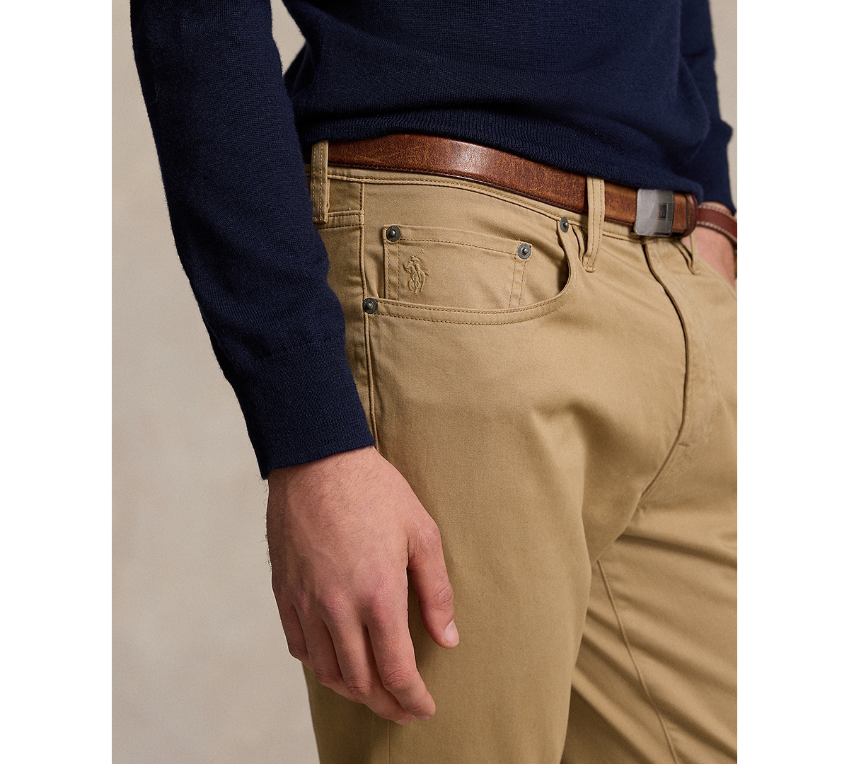 Polo Ralph Lauren Men's Varick Slim Straight Stretch Sateen Pants