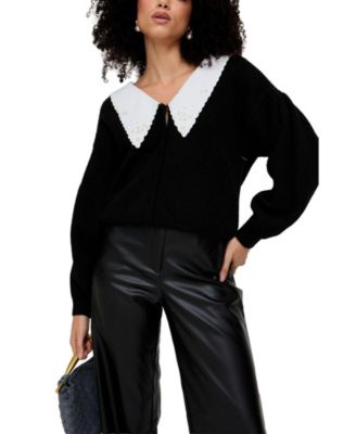 Women's Gaia Wide Leg Leather Trouser