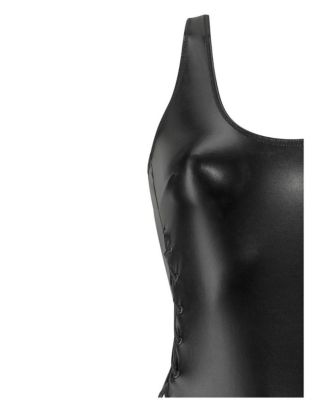 Women's Lace Up Thong Teddy