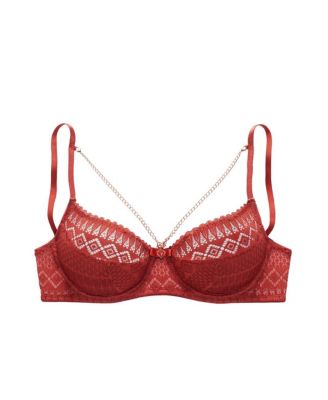 Women's Chain Detail Lace Bra