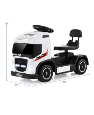 6V Kids Electric Ride-on Truck with Height Adjustable Seat