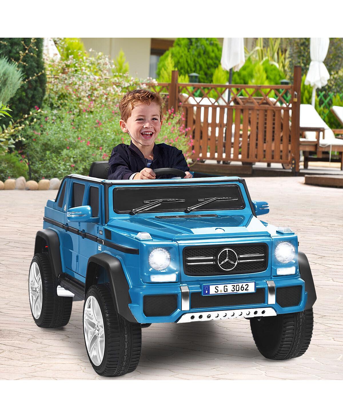 Sugift 12V Licensed Mercedes-Benz Kids Ride On Car