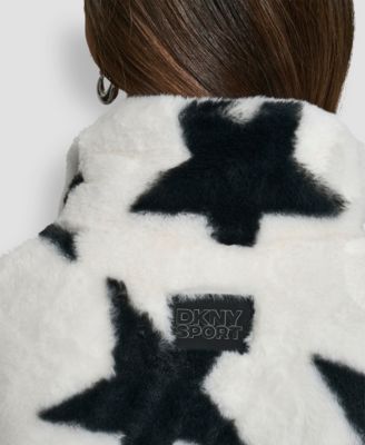 Women's Star Print Faux Fur Vest