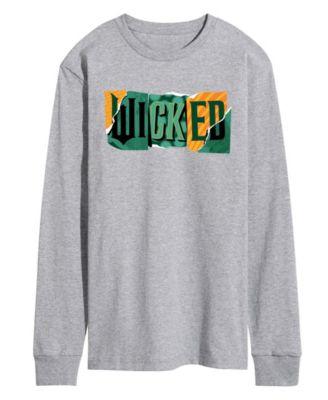 AIRWAVES - Men's Wicked Part 2 Ripped Logo Graphic Printed Long-Sleeve T-Shirt