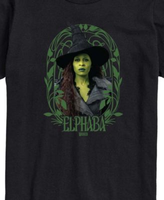 Men's Wicked Part 2 Art Noveau Frame Elphaba Graphic Printed Short-Sleeve T-Shirt