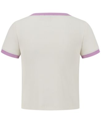 Girls' 7-16 Paradise Ringer Short-Sleeve T-Shirt