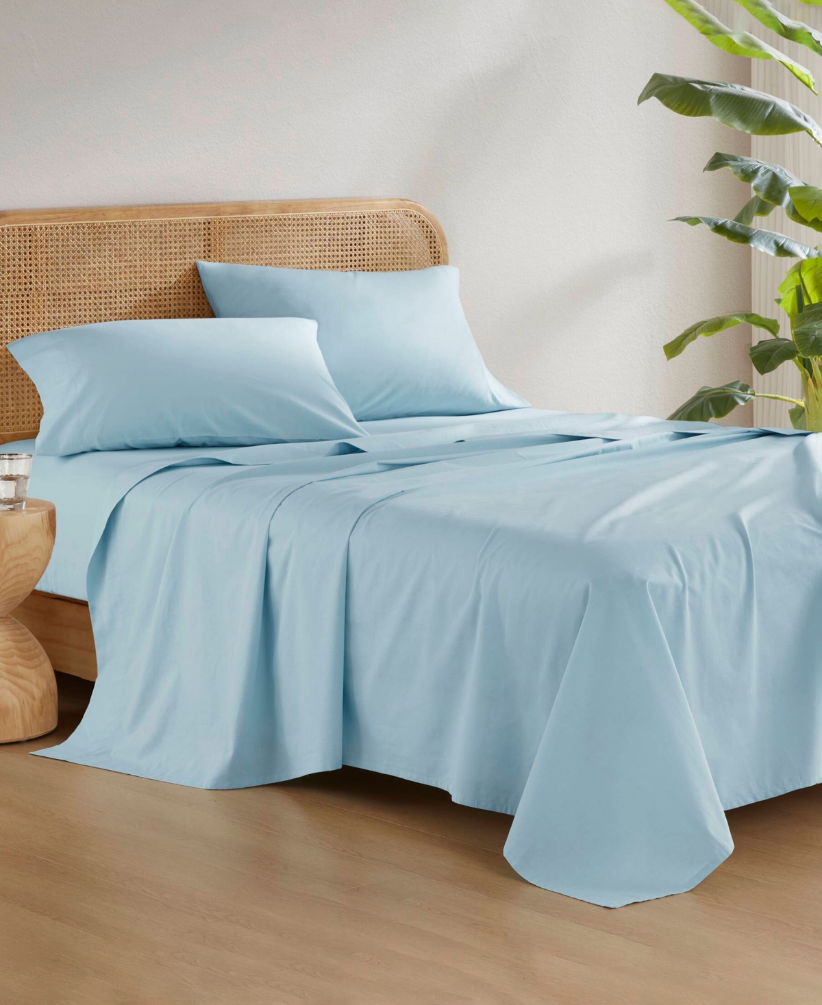 510 Design Super 144-thread Count Cotton 3-pc. Sheet Set, Twin In Blue