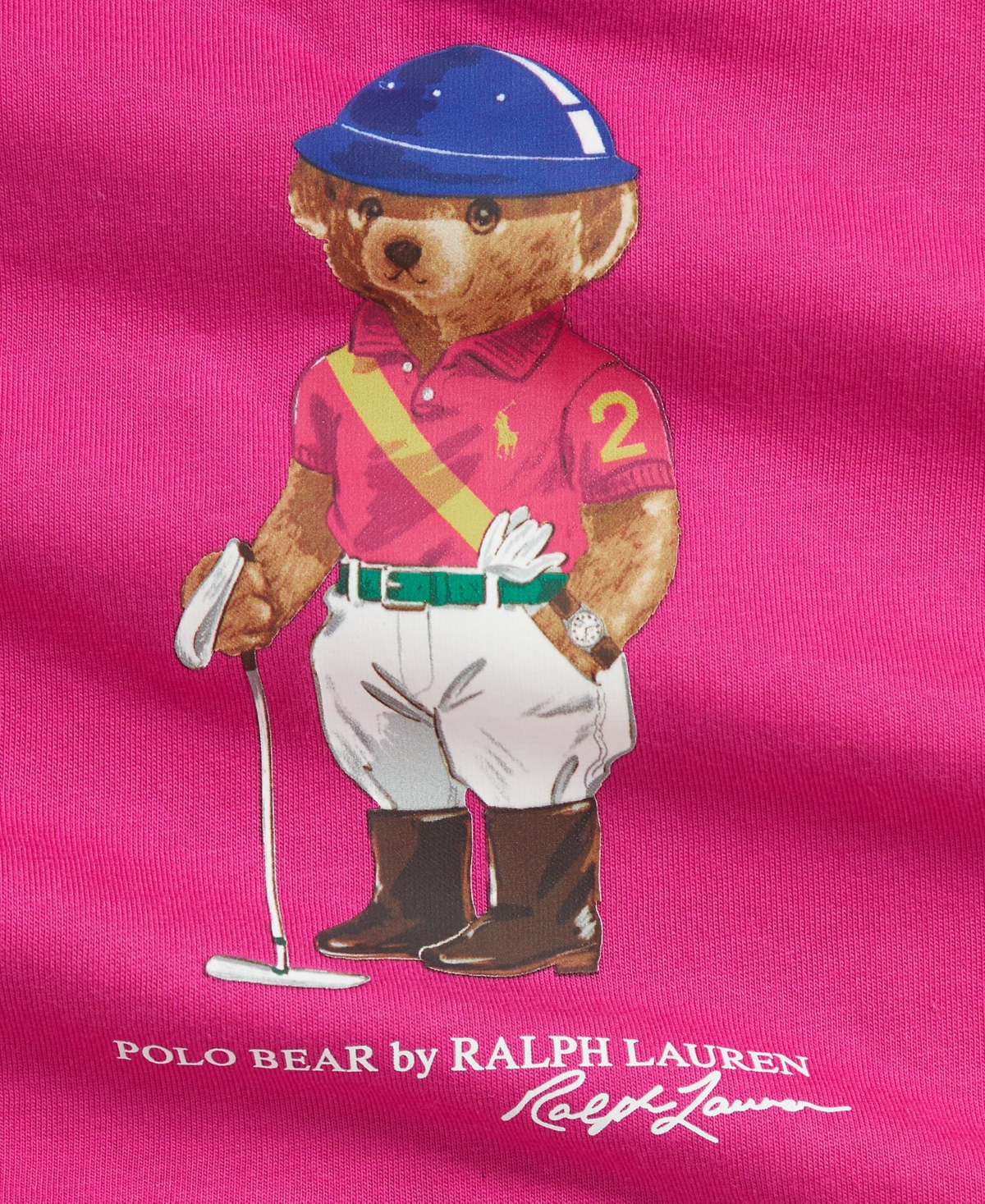 Polo Ralph Lauren Baby Girls Polo Bear Top And Leggings, 2-piece Set In Pink