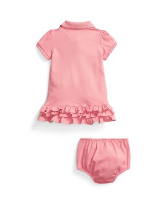 Baby Girls' Short-Sleeve Dress and Bloomer