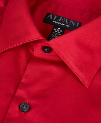 Men's Solid Regular-Fit Dress Shirt