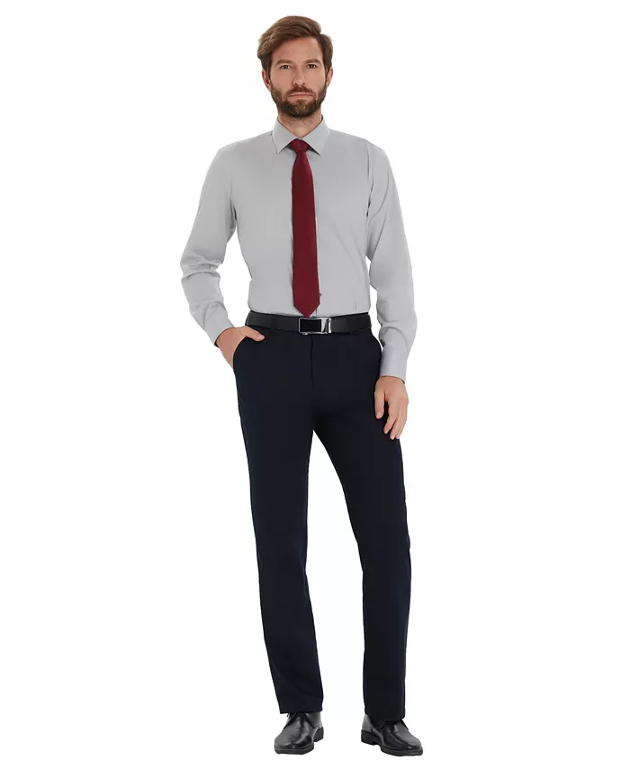 Men's Solid Slim-Fit Dress Shirt - thumbnail 9