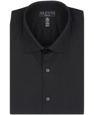 Men's Solid Slim-Fit Dress Shirt