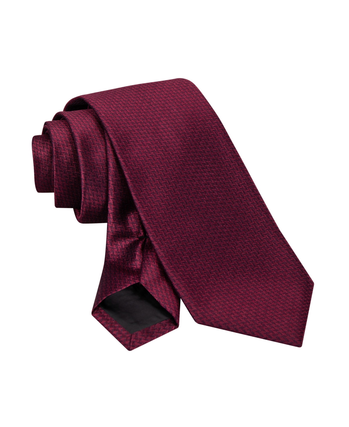 Calvin Klein Men's Harriet Herringbone Tie In Burgundy