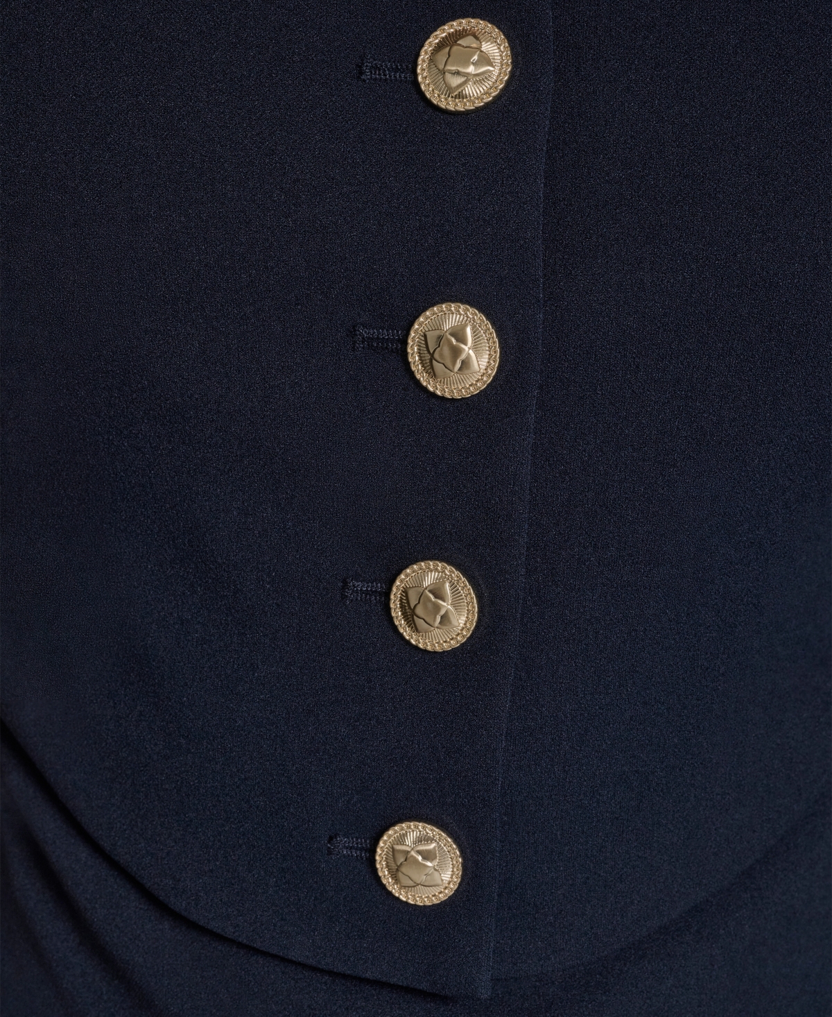 Bcbg Women's Crepe Square Neck Button Front Two-Piece Dress