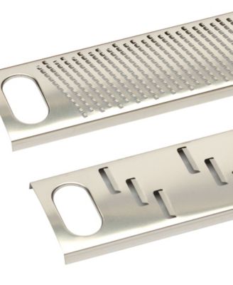 Multi-Function Grater Set with 3 interchangeable stainless-steel blades and Ashwood box