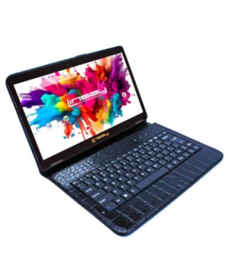 10.1" Tablet Octa Core 128GB Exclusive Luxury Black Crocodile Keyboard Android 15