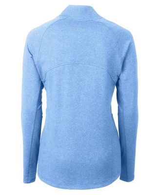 Women's Cutter and Buck Adapt Knit Heather Long Sleeve Full Zip