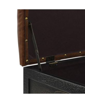 Storage Bench with Castors 31.7" Solid Wood Fir