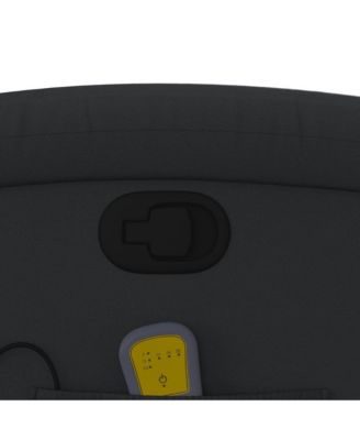 Large Massage Recliner Chair with Real Leather Upholstery, Adjustable Footrest, and Metal-Plywood Frame