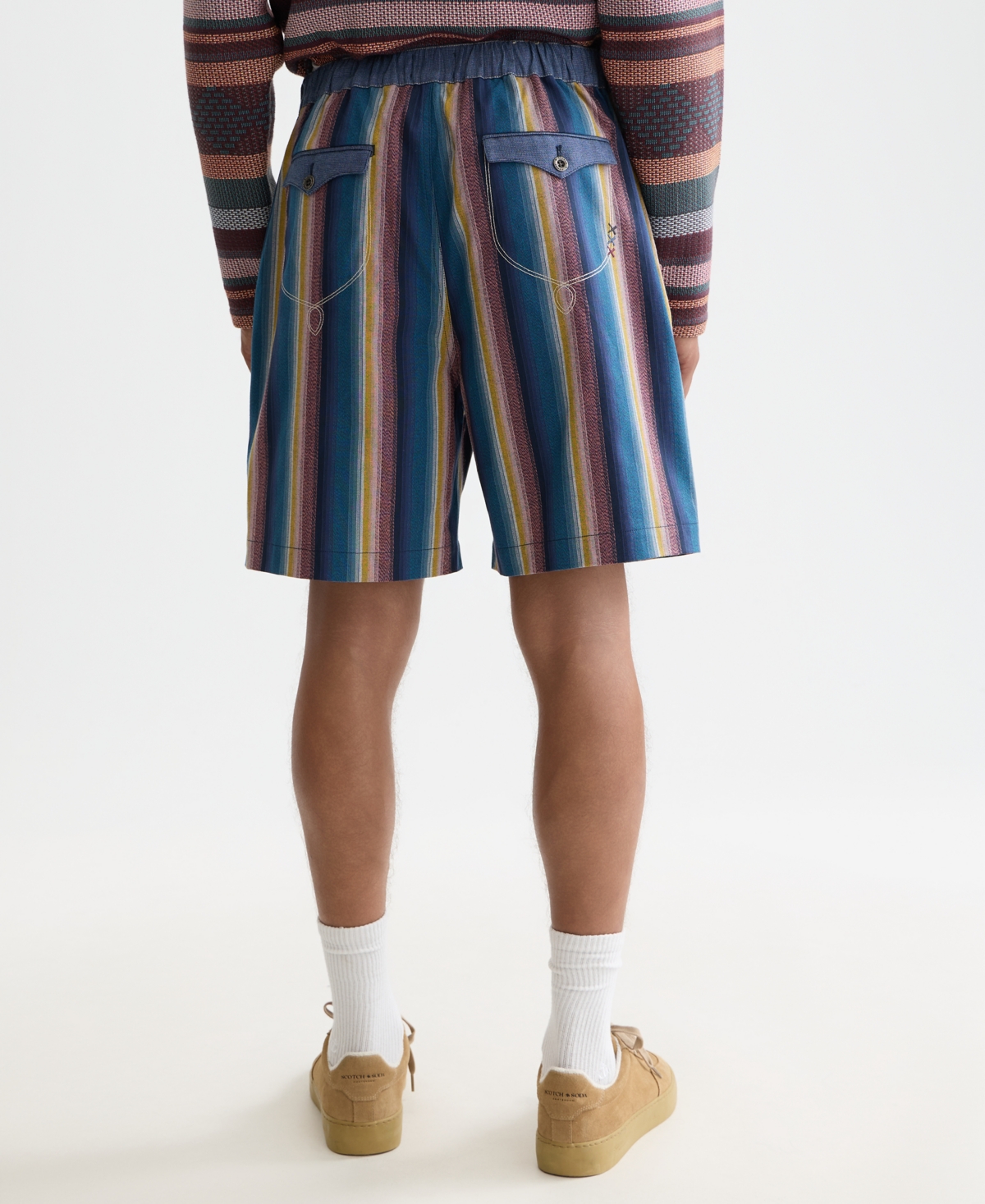 Scotch & Soda Men's Striped Shorts
