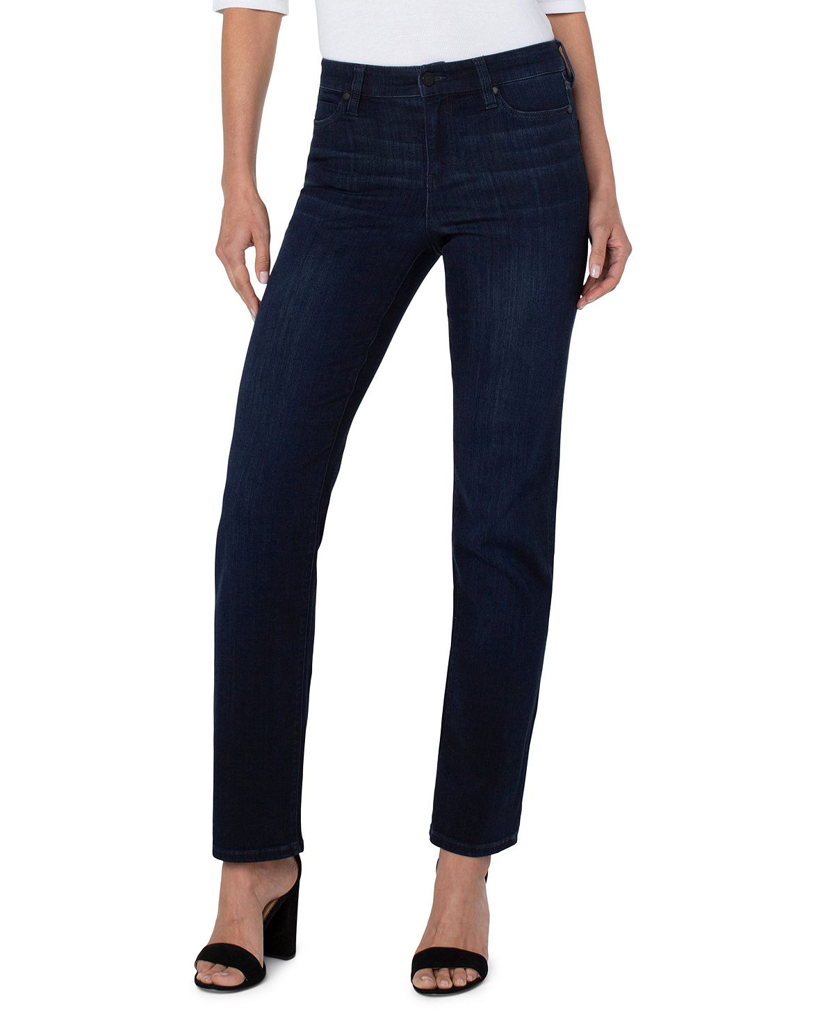 Liverpool Los Angeles Women's Petite Kennedy Straight Leg Jeans view 1 — MAYCSS fashion products