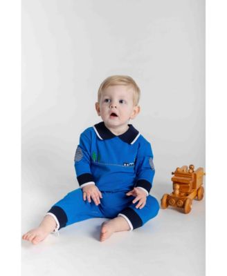 Baby Boys Jersey Knit Longall With Train