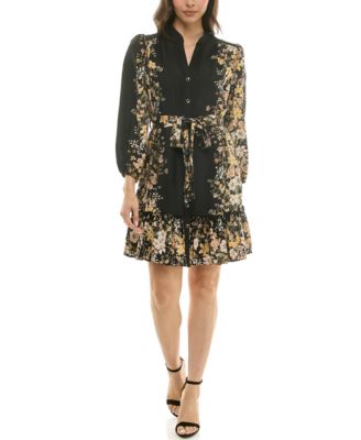 Taylor - Women's Floral Shirt Dress