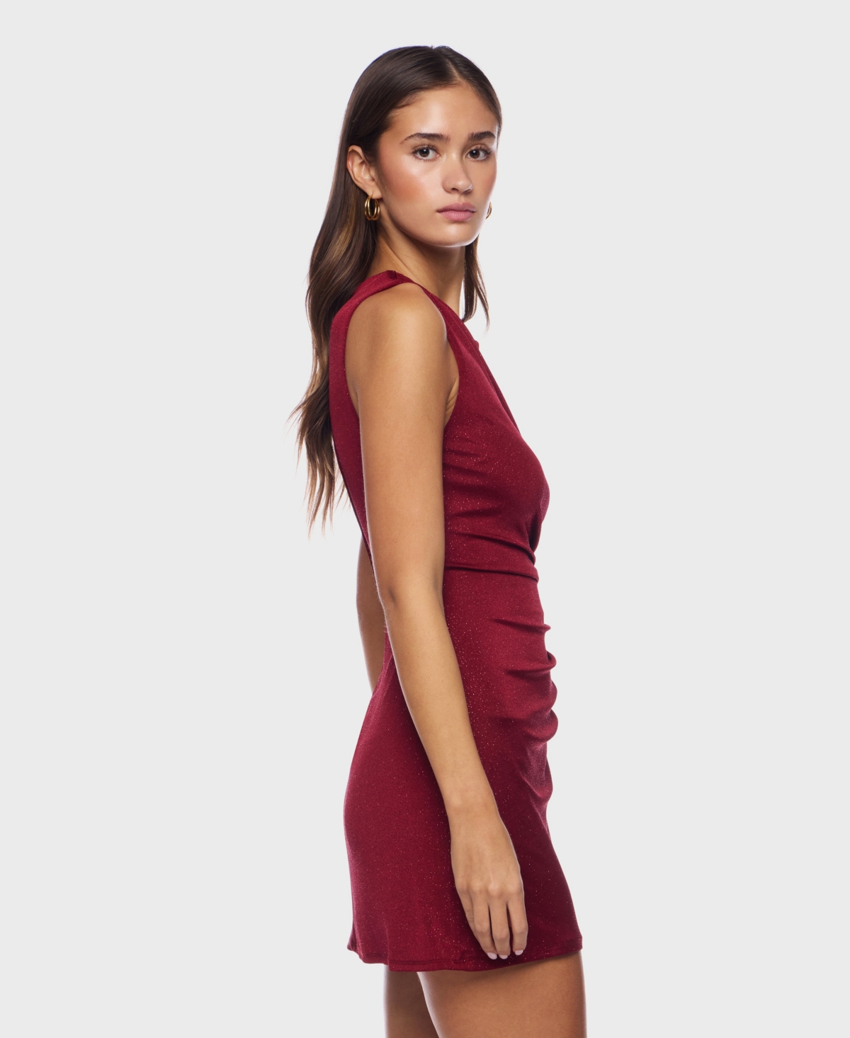 B Darlin Women's Slinky Side Ruched Dress