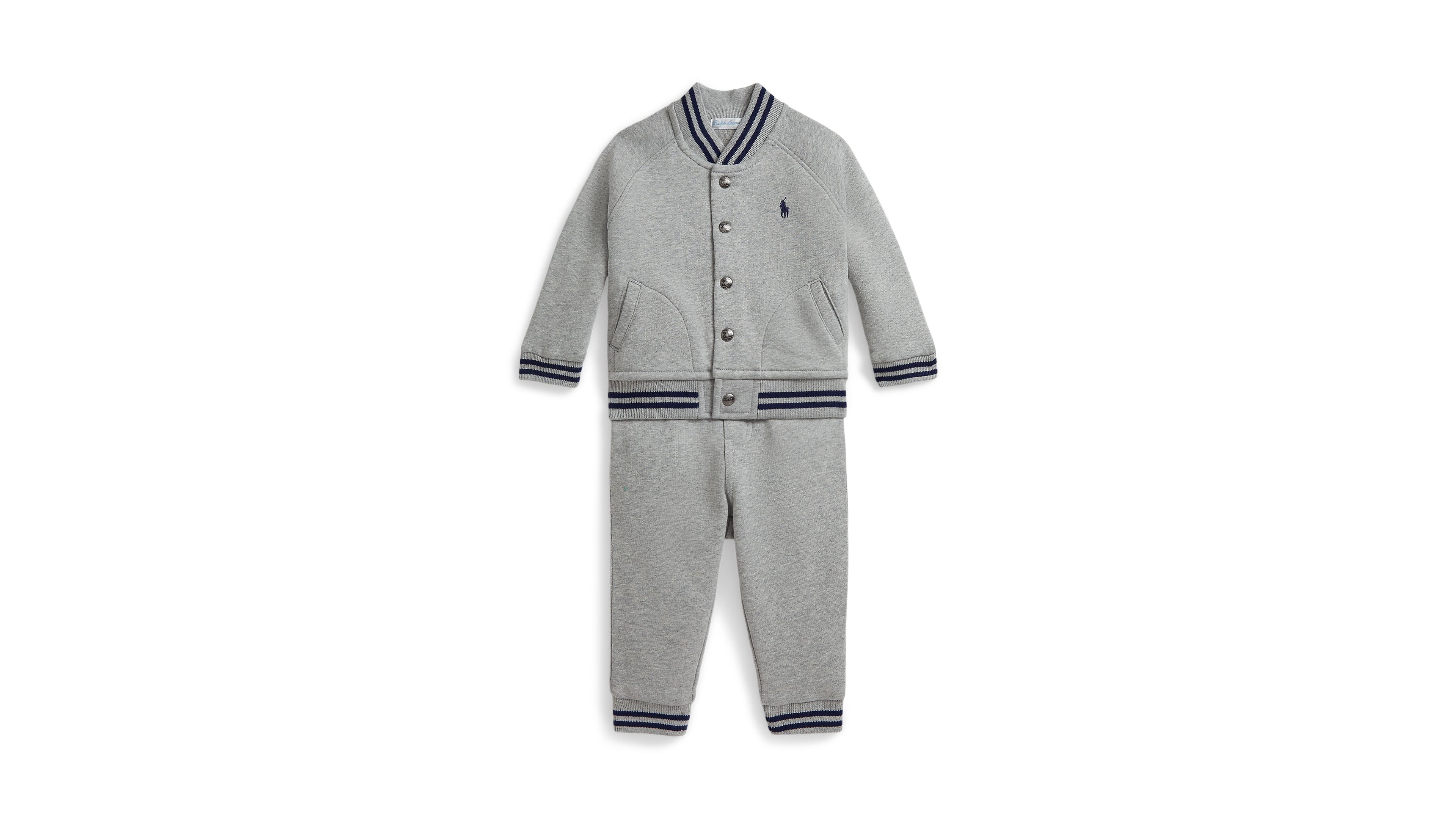 Polo Ralph Lauren Baby Boys Baseball Jacket and Jogger Pants, 2-Piece Set