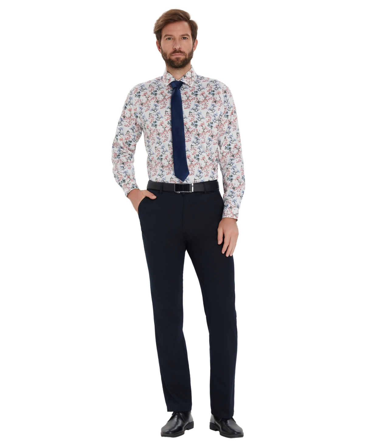 Bar Iii Men's Garden Floral Printed Dress Shirt, Macy's Exclusive In Multi