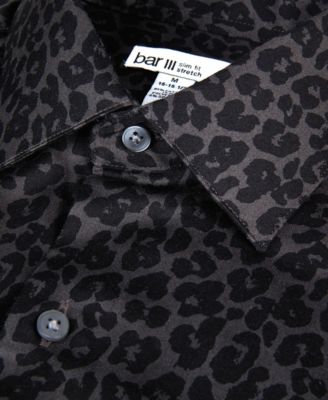 Men's Leopard Printed Long-Sleeve Dress Shirt, Macy's Exclusive