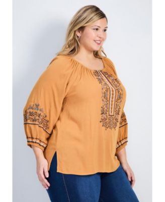 Women's Anna Embroidery Detail Top