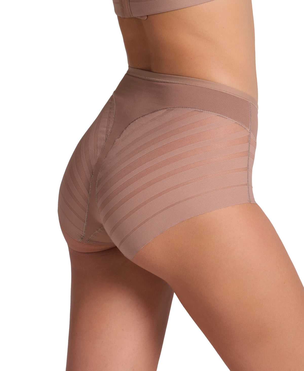 Leonisa Women's Lace Stripe Undetectable Classic Shaper Panty 012903