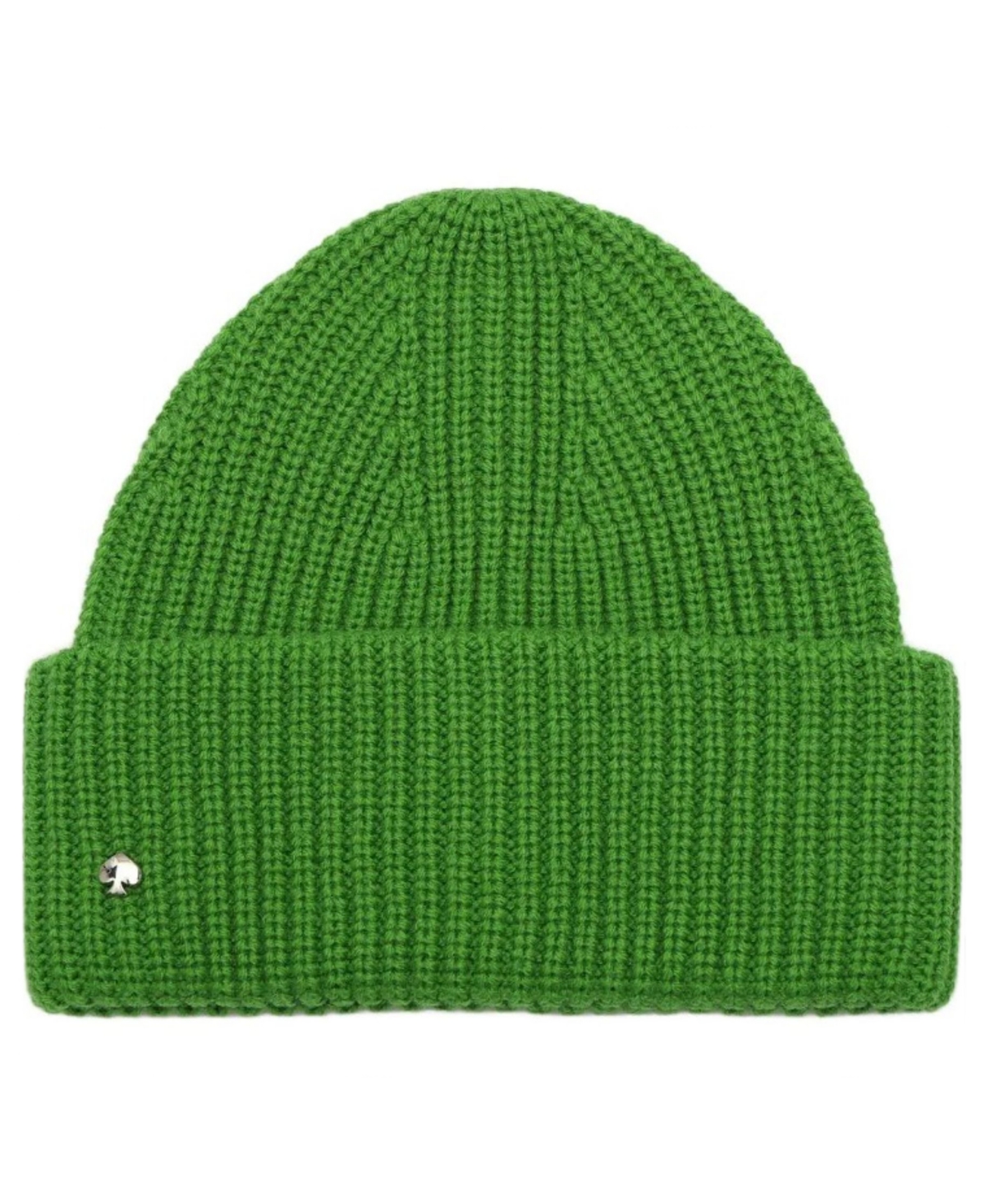 Kate Spade Spade Cuff Beanie In Green