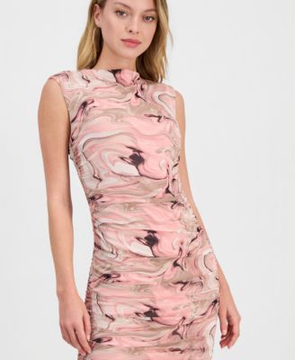 Women's Printed Sleeveless Sheath Dress