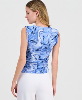 Women's Marble Mesh Sleeveless Tank, Macy's Exclusive