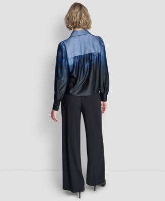 Women's Balloon-Sleeve Blouse