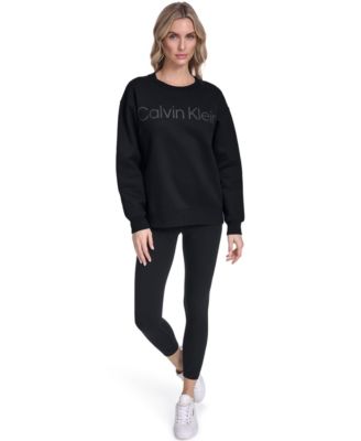 Women's Puff Print Logo Crewneck Sweatshirt