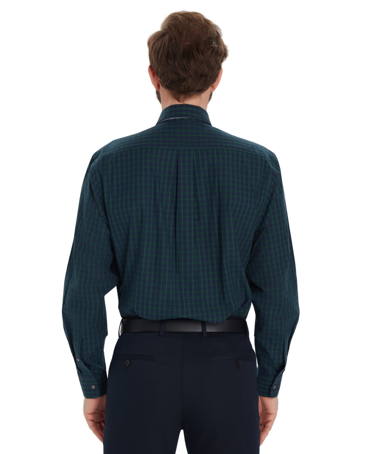 Club Room Men's Mini Blackwatch Regular-Fit Dress Shirt, Macy's Exclusive