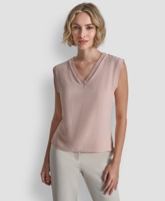 DKNY - Women's V-neck Sleeveless Top