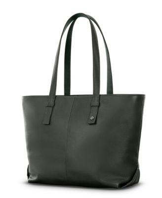 19" Mobile Solution 2 Leather Tote Bag