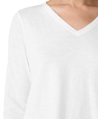 Women's V-Neck Long-Sleeve T-Shirt
