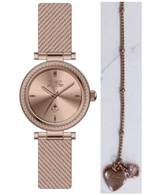 Women's 49083 OCEAN VOYAGE Quartz PC21J Rose Gold Dial Watch