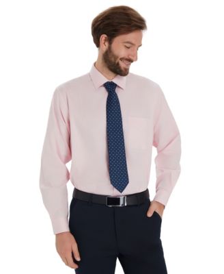 Men's Pinpoint Solid Dress Shirt