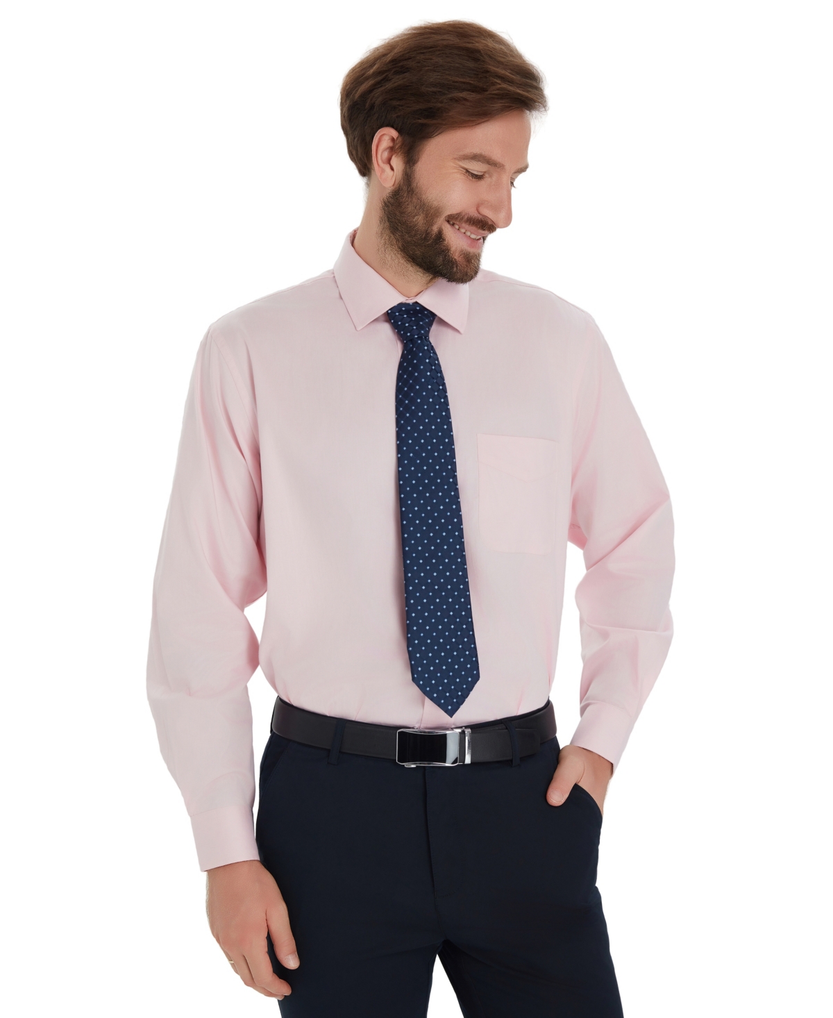 Club Room Men's Pinpoint Solid Dress Shirt, Macy's Exclusive