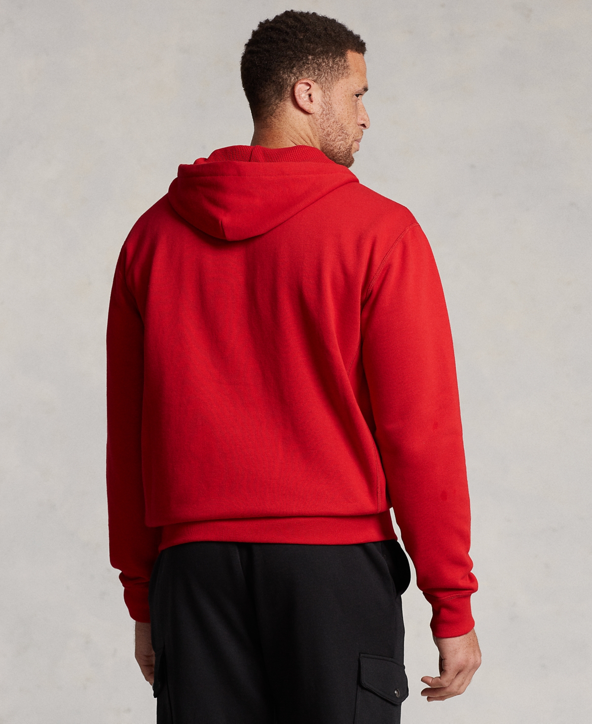 Polo Ralph Lauren Men's Big & Tall Full-zip Signature Fleece Hoodie In Red